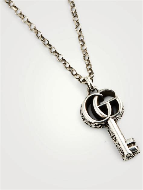 gucci gg marmont key necklace|Gucci GG Marmont key charm necklace.